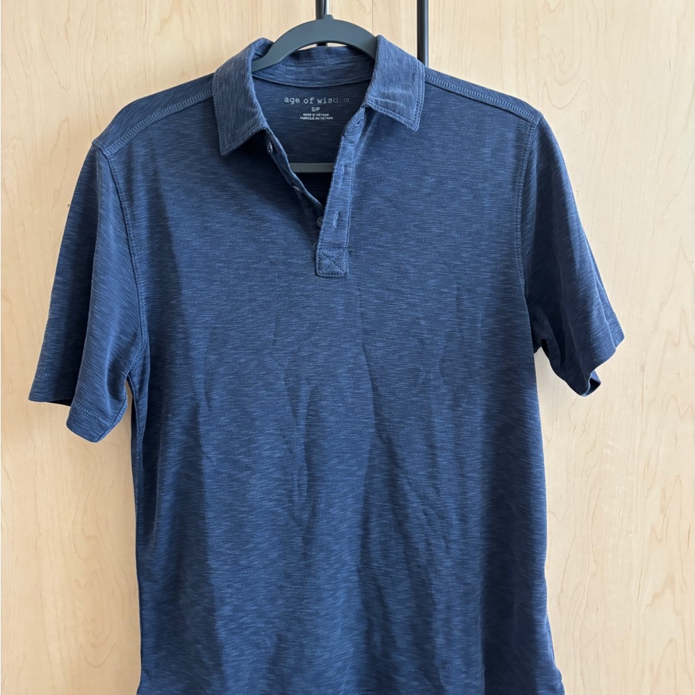 Men's Age of Wisdom Blue Polo Shirt